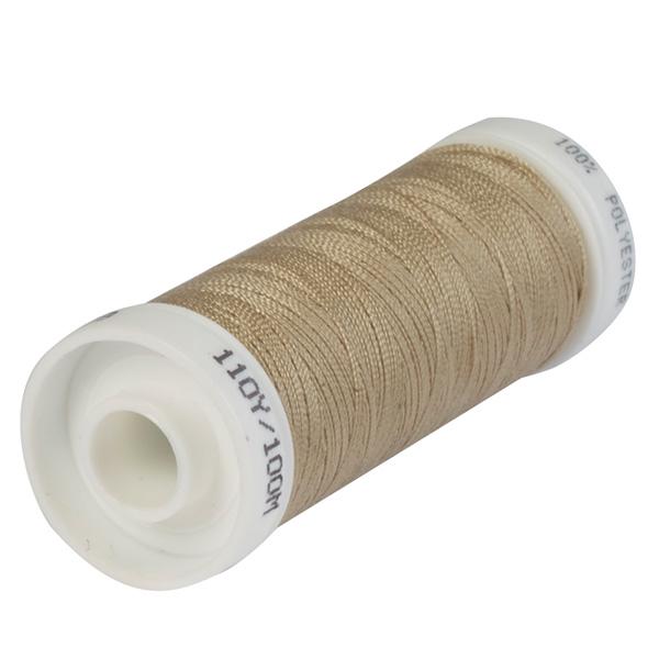 Korbond Taupe Polyester Thread 100m - gallery image 1