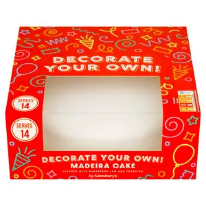 Sainsbury's Birthday Celebration Decorate Your Own Cake 905g (Serves 14)