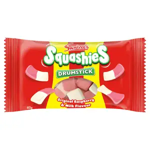 Swizzels Drumstick Squashies Original Raspberry & Milk Flavour Sweets 60g