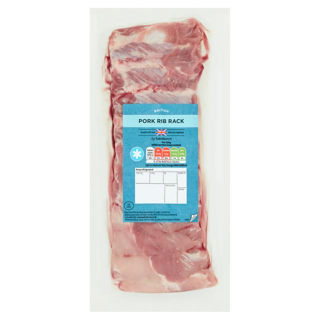 Sainsbury s British Pork Rib Rack 500g