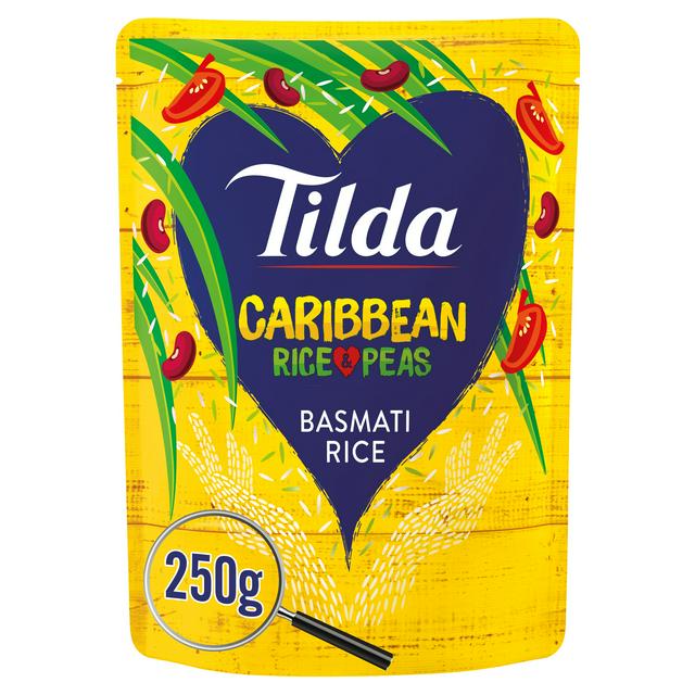 Tilda Caribbean Rice and Peas Basmati Rice 250g