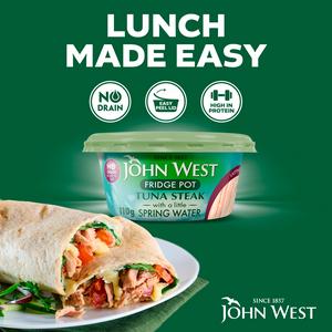 John West No Drain Fridge Pot Tuna Steak with a Little Spring Water 110g - gallery image 3
