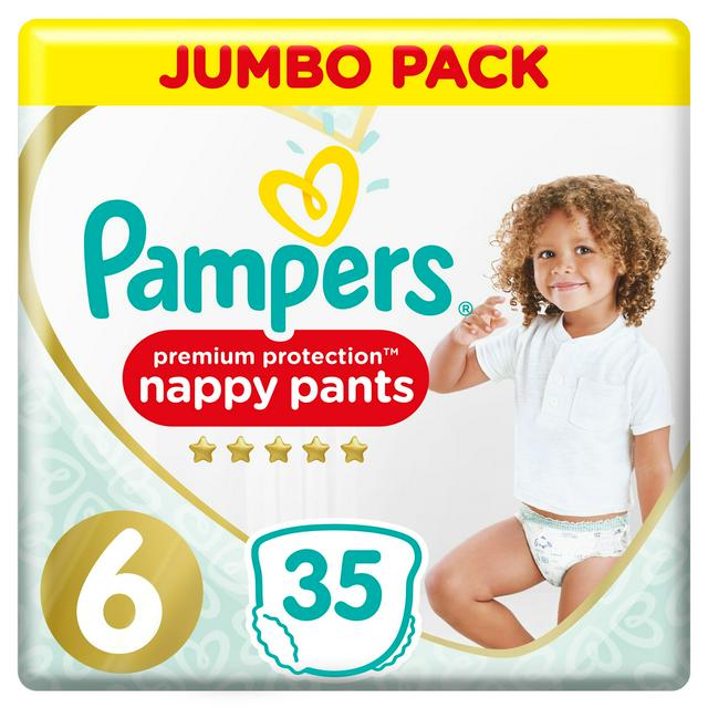 pampers nappy pants size 6 sainsburys