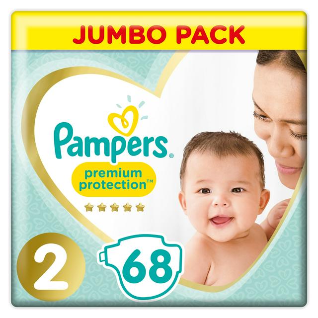 Baby Size 2, Jumbo+ Pack, 76 Nappies 