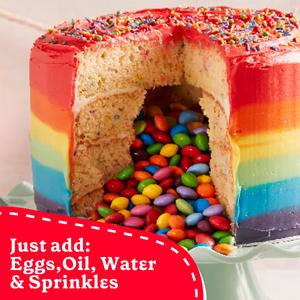Betty Crocker Rainbow Chip Party Cake Mix 425g - gallery image 2