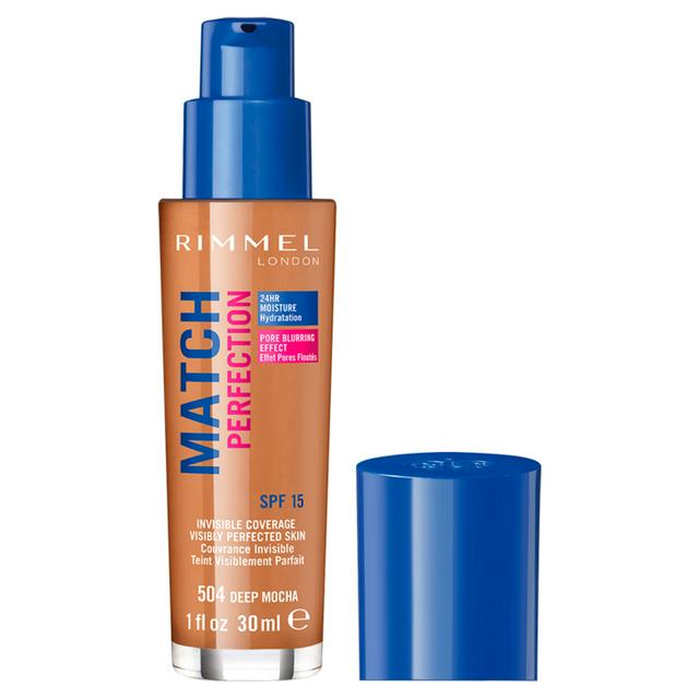 Rimmel Match Perfection Foundation 504 Deep Mocha 30ml