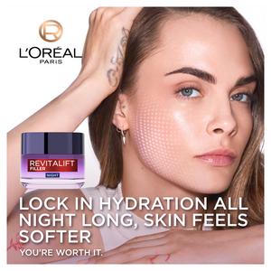 L'Oreal Paris Revitalift Filler Renew Anti-Ageing Night Cream 50ml - gallery image 3