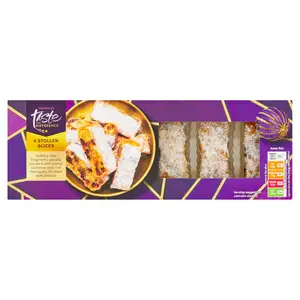 Sainsbury's Stollen Slices, Taste the Difference x6 200g