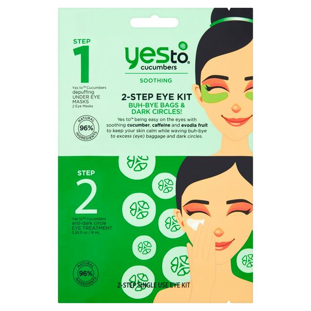 Yes To Cucumbers Soothing 2 Step Eye Kit Sainsbury S yes to cucumbers soothing 2 step eye kit