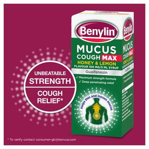 Benylin Mucus Cough Max Honey & Lemon Flavour Syrup 150ml - gallery image 4
