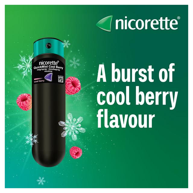 Nicorette QuickMist Cool Berry Mouth Spray (2 X 150 Sprays) - Stop Smoking & Vaping Aid, Fast Craving Relief Discreet Smoking Cessation Nicorette QuickMist Cool Berry Mouth Spray (2 X 150 Sprays) - Stop Smoking & Vaping Aid, Fast Craving Relief Discreet Smoking Cessation