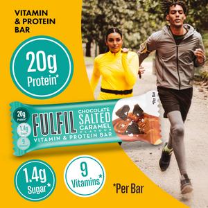 Fulfil Chocolate Salted Caramel Flavour Vitamin & Protein Bar 55g - gallery image 2