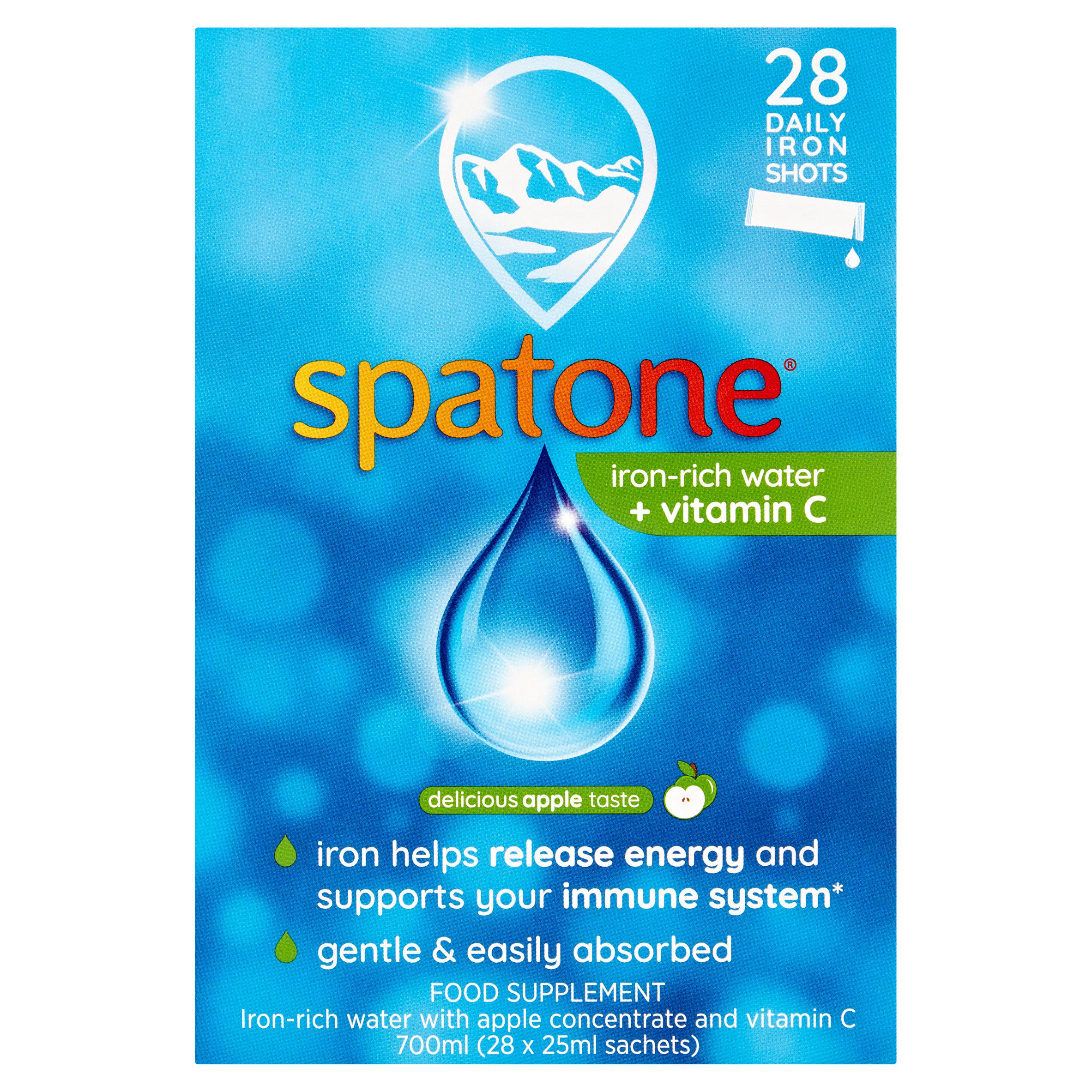 Spatone Liquid Iron Vitamin C Sachets Apple 28x25ml