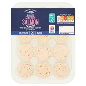 Sainsbury's Smoked Scottish Salmon Canapes x12 120g