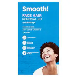 Sainsbury's Smooth! Face Hair Removal Kit 2x250ml