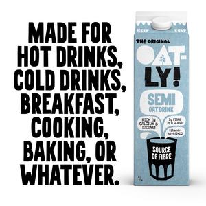 Oatly Oat Drink Semi Chilled 1L - gallery image 3