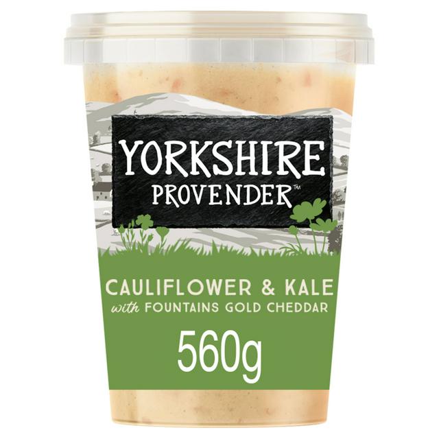 Yorkshire Provender Cauliflower Cheese Soup With Kale & Fountains Gold Cheddar 600g