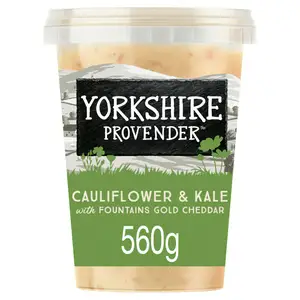 Yorkshire Provender Cauliflower Cheese Soup With Kale & Fountains Gold Cheddar 560g