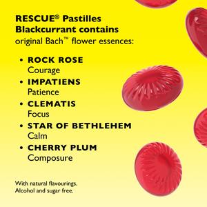 Bach Rescue Soothing Pastilles Blackcurrant Flavour 50g - gallery image 4