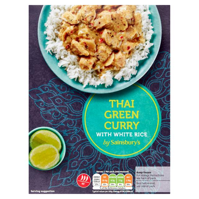 sainsbury's thai green curry ready meal