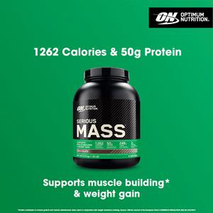 Optimum Nutrition Serious Mass Protein Powder Chocolate Flavour 8 Servings 2.73kg - gallery image 2