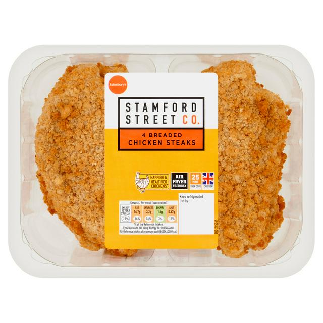 Stamford Street Co . Breaded Chicken Steaks x4 505g