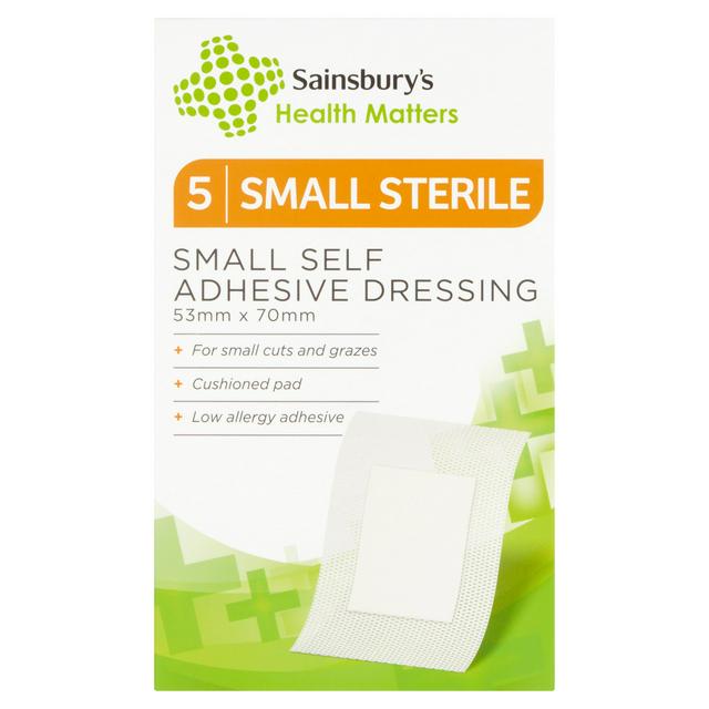 Sainsburys Sainsbury's Self Adhesive Sterile Plasters x5