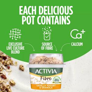 Activia 165g Vanilla & Granola Breakfast Pot with Spoon - gallery image 2