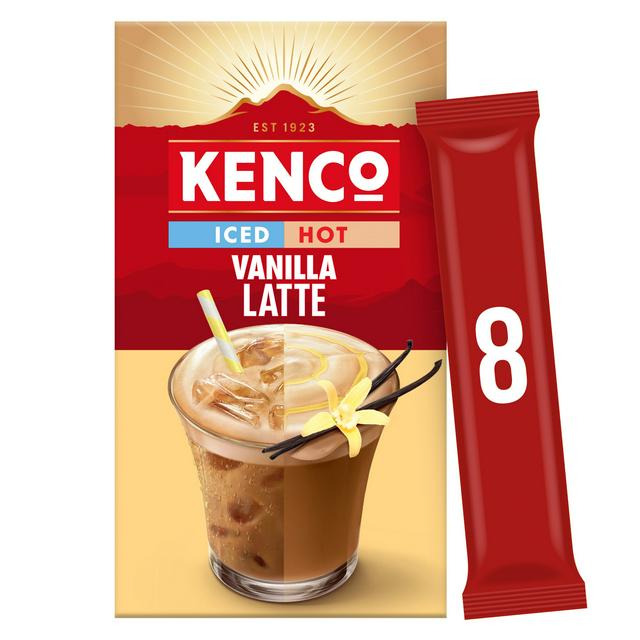 ミルク Kenco Iced Hot Vanilla Latte Sachets 8x20.3g | Sainsbury's