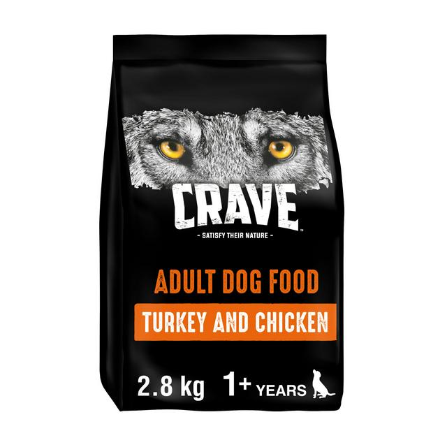 Crave Grain Free Dry Turkey & Chicken Dry Natural Dog Food 2.8kg