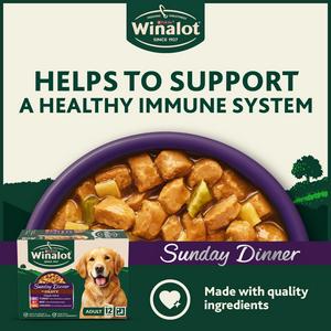 Winalot Sunday Dinner Mixed in Gravy Wet Dog Food 12 x 100g - gallery image 2