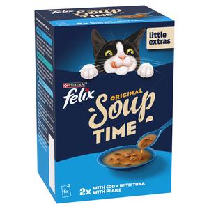 Felix Soup Fish Selection Plaice, Tuna & Cod Wet Cat Food 6 x 48g - gallery image 6