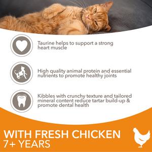 IAMS with Fresh Chicken 7+Years Dry Cat Food 800g - gallery image 3