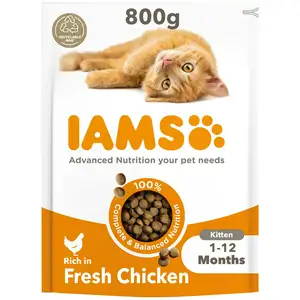 IAMS for Vitality Kitten Food with Fresh Chicken 800g