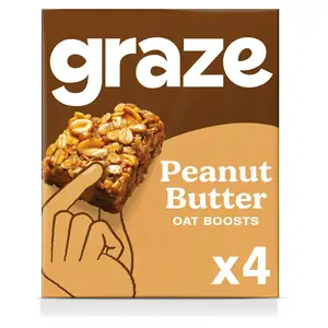 Graze Protein Oat Bites Cereal Bars Peanut Butter & Chocolate 4x30g