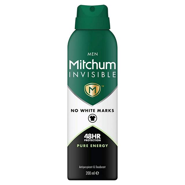 Mitchum Invisible Men 48HR Protection Pure Energy Anti-Perspirant & Deodorant 200ml