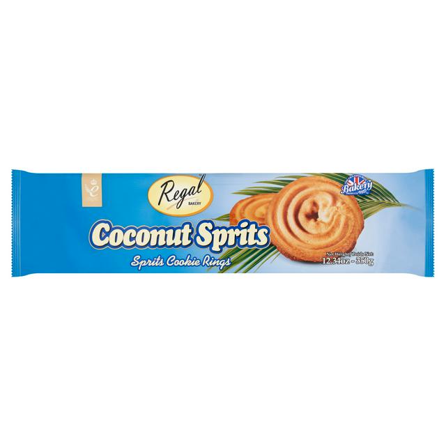 Regal Bakery Coconut Sprits Cookie Rings 350g - gallery image 1