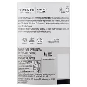 Trivento Malbec Reserve Red Wine 75cl - gallery image 3