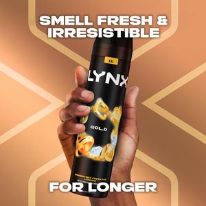Lynx 250ml Gold 48h Deodorant Aerosol Body Spray for Men - gallery image 2