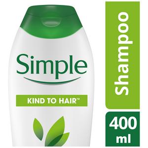 Simple Kind to Hair Gentle Cleansing Shampoo with Vitamin B5 Chamomile Oil & Glycerin Bottle 400ml - gallery image 6