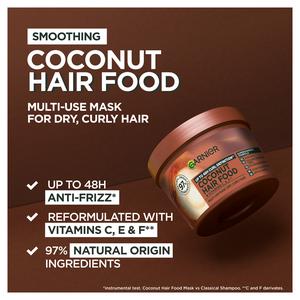 Garnier Ultimate Blends Hair Food Coconut Oil 3-in-1 Frizzy Vegan Hair Mask 390ml - gallery image 4