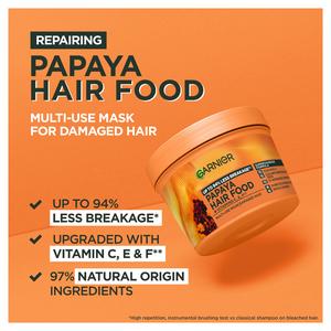 Garnier Ultimate Blends Hair Food Papaya 3-in-1 Damaged Vegan Hair Mask 390ml - gallery image 4