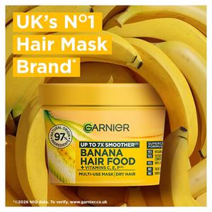 Garnier Ultimate Blends Hair Food Banana 3-in-1 Dry Vegan Hair Mask 390ml - gallery image 2
