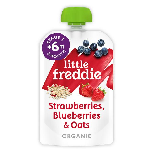Little Freddie Organic Strawberries, Blueberries Oats Baby Food