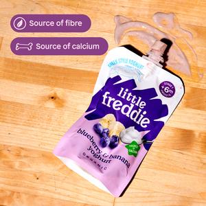 Little Freddie Organic Blueberry & Banana Greek Style Yoghurt Baby Food Pouch 6+ Months 100g - gallery image 5