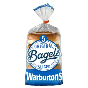 Warburtons Sliced Original Bagels x5