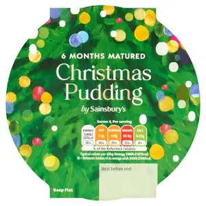 Sainsbury's Christmas Pudding 400g