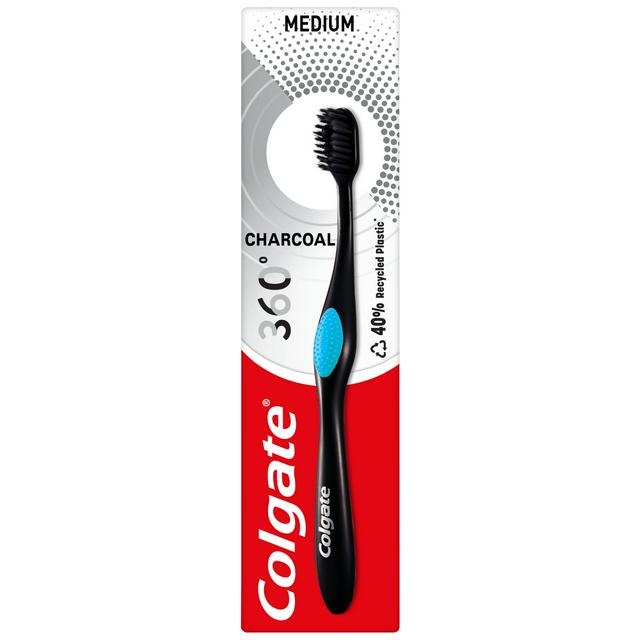 Colgate 360 Deep Clean Charcoal Medium Toothbrush