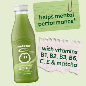 Innocent Plus Green Alert, Apple & Pear Juice with Vitamins 750ml - gallery image 2