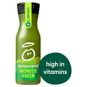 Innocent Plus Wonder Green, Apple & Pear Juice 330ml | Sainsbury's